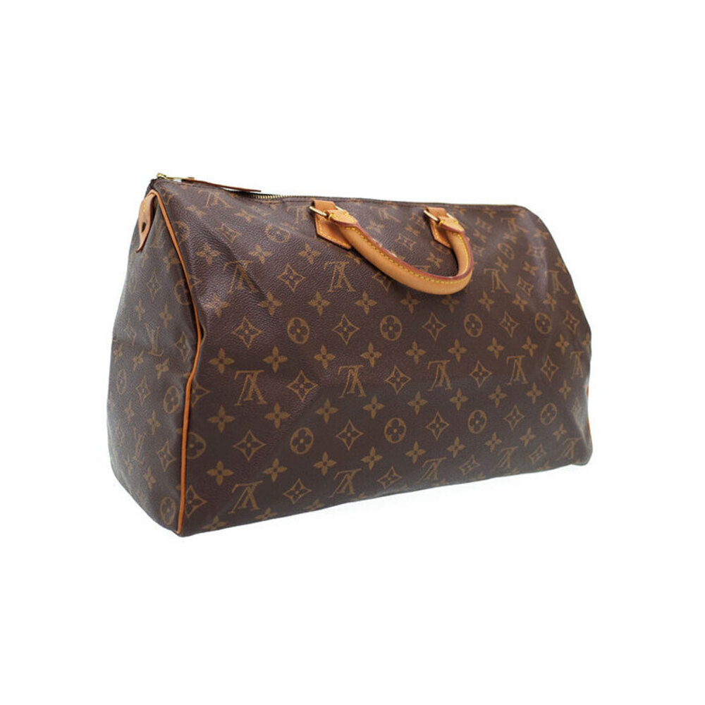 Louis Vuitton Monogram Leather Brown Speedy Boston Bag - Picture 2 of 9